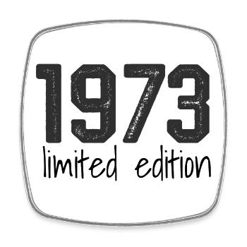 1973 Limited Edition Retro Geburtstag Jahrgang Des - Viereckiger Kühlschrankmagnet - Weiß - Vorne