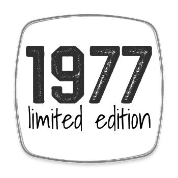 1977 Limited Edition Retro Geburtstag Jahrgang Des - Viereckiger Kühlschrankmagnet - Weiß - Vorne