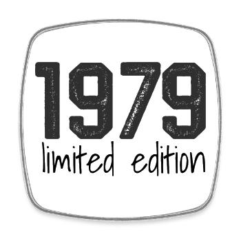 1979 Limited Edition Retro Geburtstag Jahrgang Des - Viereckiger Kühlschrankmagnet - Weiß - Vorne