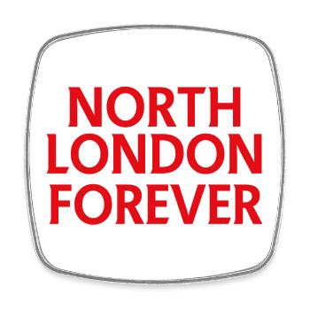 North London Forever - Square fridge magnet - white - Front