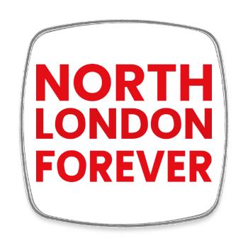 North London Forever - Square fridge magnet - white - Front