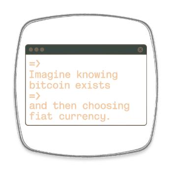 Bitcoin Imaginez savoir que Bitcoin existe crypto BTC - Magnet carré - blanc - Devant