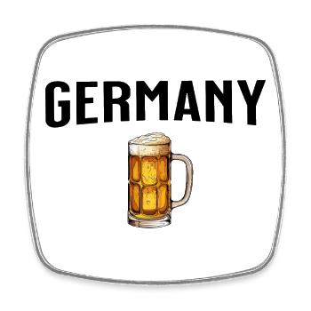 Germany Beer - Square fridge magnet - white - Front