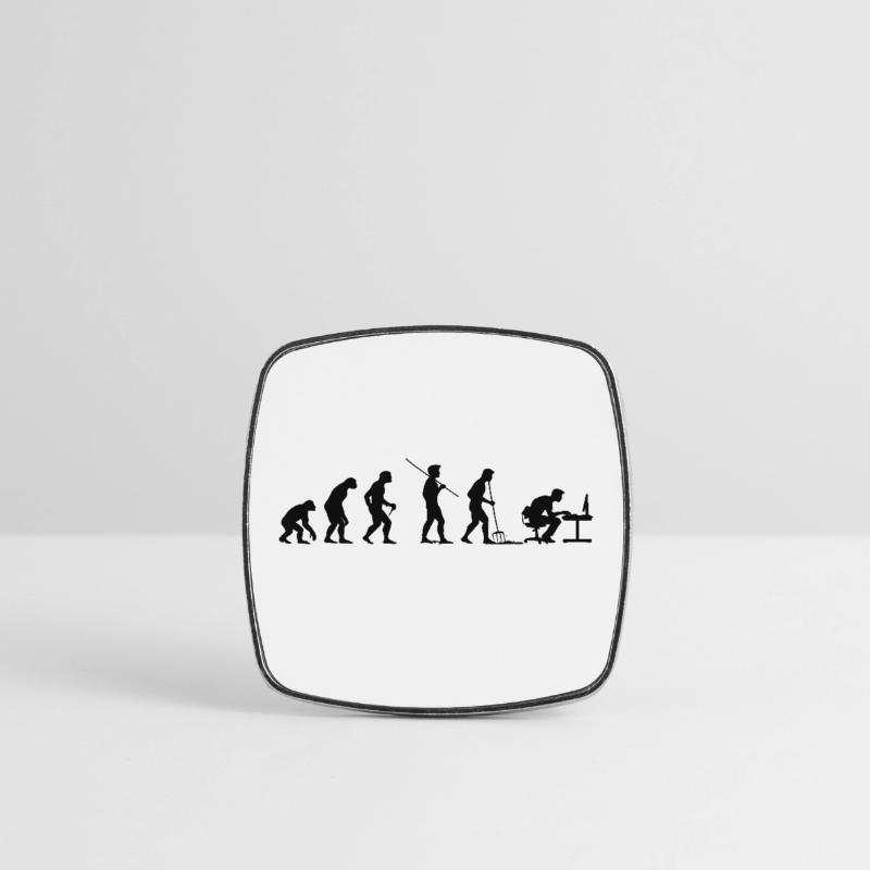 Programmer Computer Freak Evolution Square fridge magnet