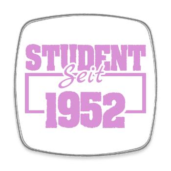 Student Self 1952 Vintage Print - Magnet carré - blanc - Devant