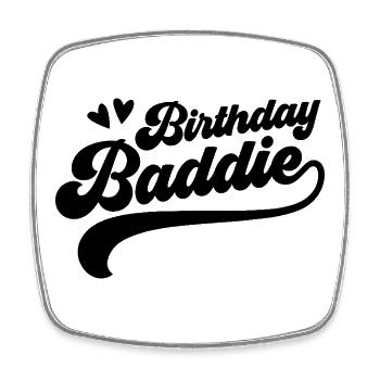 Birthday villain - Square fridge magnet - white - Front