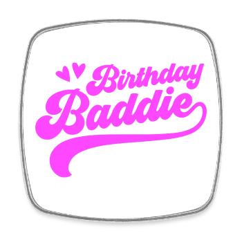 Birthday villain - Square fridge magnet - white - Front