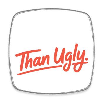 Better Late Than Ugly Make Up Diva Latecomer - Square fridge magnet - white - Front