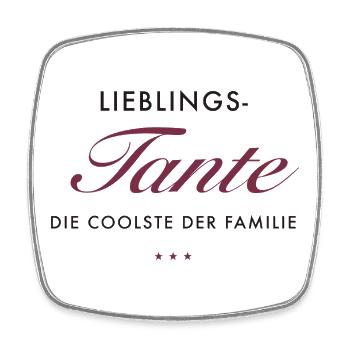 LieblingsTante Eleganz - Viereckiger Kühlschrankmagnet - Weiß - Vorne