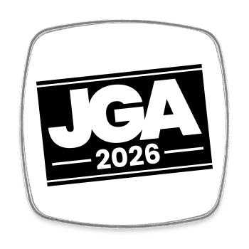 Jga 2026 Bachelor Party - Square fridge magnet - white - Front