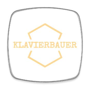 Geschenk für Klavierbauer - Viereckiger Kühlschrankmagnet - Weiß - Vorne