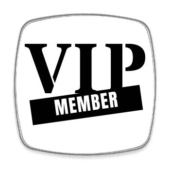 VIP Member - Very Important Person Club Party - Square fridge magnet - white - Front