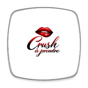 Crush à prendre - Magnet carré - blanc - Devant