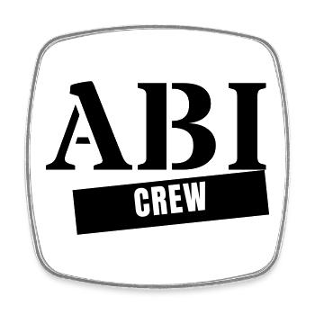 Abi Crew - Année de remise des diplômes de l’Abitur Voyage de l’Abitur - Magnet carré - blanc - Devant