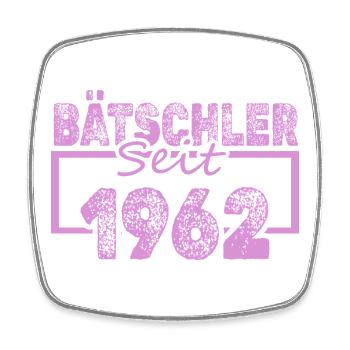 196 - Viereckiger Kühlschrankmagnet - Weiß - Vorne