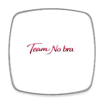 Team Kein BH - Viereckiger Kühlschrankmagnet - Weiß - Vorne