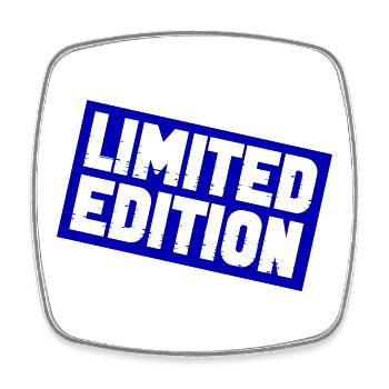 Limitierte Sternedition Druck - Viereckiger Kühlschrankmagnet - Weiß - Vorne