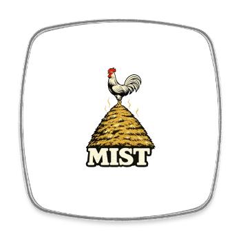Alles Mist! - Viereckiger Kühlschrankmagnet - Weiß - Vorne