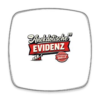Anekdotische Evidenz Retro Flair - Viereckiger Kühlschrankmagnet - Weiß - Vorne