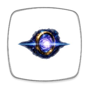 Sol Ring - Viereckiger Kühlschrankmagnet - Weiß - Vorne
