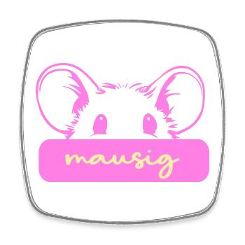 Cute Mouse - Square fridge magnet - white - Front