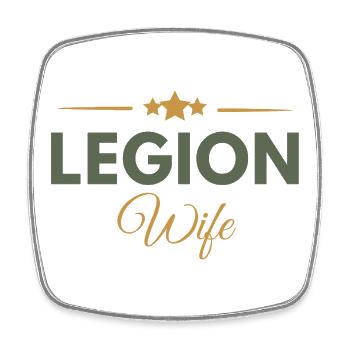 Legion-Ehefrau - Viereckiger Kühlschrankmagnet - Weiß - Vorne
