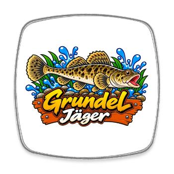 Grundeljäger Goby Hunter - Viereckiger Kühlschrankmagnet - Weiß - Vorne