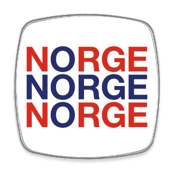 NORWAY Norway Norway Norwegian flag - Square fridge magnet - white - Front
