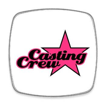 Casting Crew | Star | Stern - Magnet carré - blanc - Devant