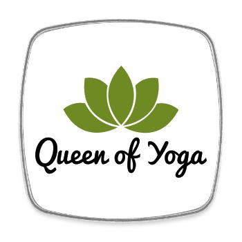 yoga - Viereckiger Kühlschrankmagnet - Weiß - Vorne