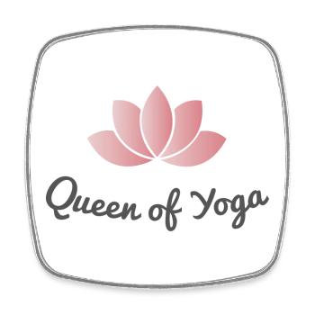 yoga - Viereckiger Kühlschrankmagnet - Weiß - Vorne