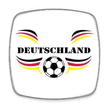 Deutschland Fußball Kult Shirt (25) - Viereckiger Kühlschrankmagnet - Weiß - Vorne