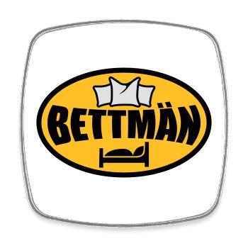 Bettmän | BettMan - Magnet carré - blanc - Devant