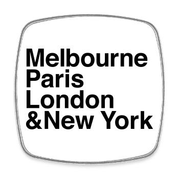 GRAND SLAM Tennis - Square fridge magnet - white - Front