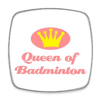 2541614 14470353 badminton - Magnet carré - blanc - Devant