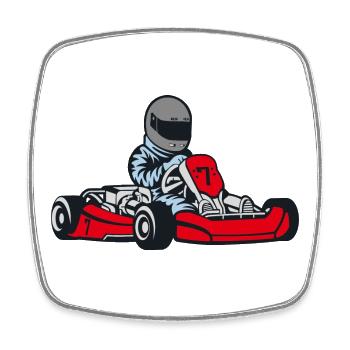 6254398 135429285 GOCART png - Square fridge magnet - white - Front