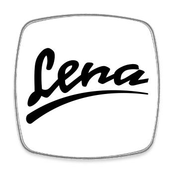 lena | Lena - Magnet carré - blanc - Devant