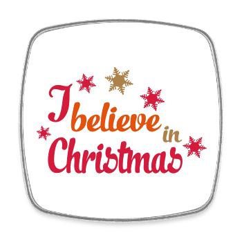 christmas - Square fridge magnet - white - Front