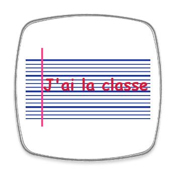 La Classe - Magnet carré - blanc - Devant