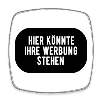 Hier könnte ihre Werbung stehen - Viereckiger Kühlschrankmagnet - Weiß - Vorne