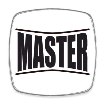 master slave bdsm bondage dominates mistress fetish - Square fridge magnet - white - Front
