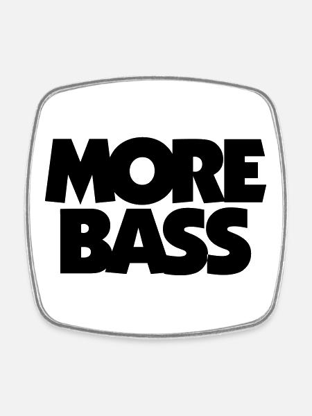 Plus de bassistes bassistes - Magnet carré - blanc