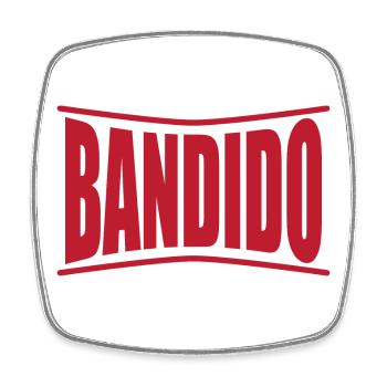 bandido t shirt design Bandit bandit bandit - Square fridge magnet - white - Front
