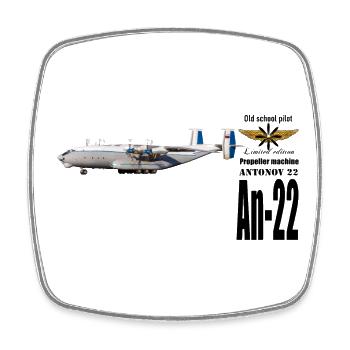 An-22 - Square fridge magnet - white - Front