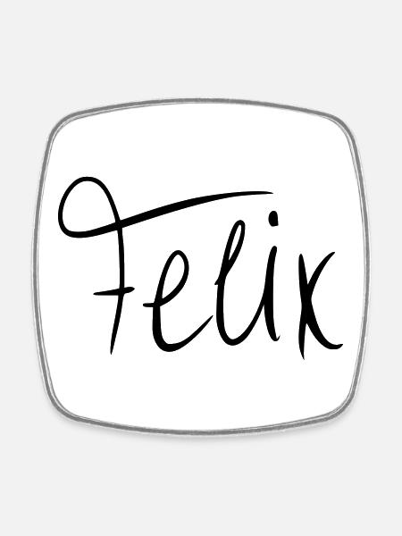 Felix - Square fridge magnet - white