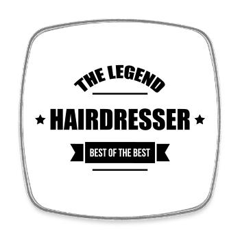 Hairdresser - Hairdresser - Hairdresser - Square fridge magnet - white - Front