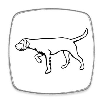 Magyar Vizsla - Viereckiger Kühlschrankmagnet - Weiß - Vorne