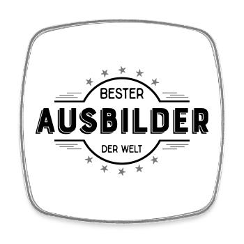 ausbilder - Viereckiger Kühlschrankmagnet - Weiß - Vorne