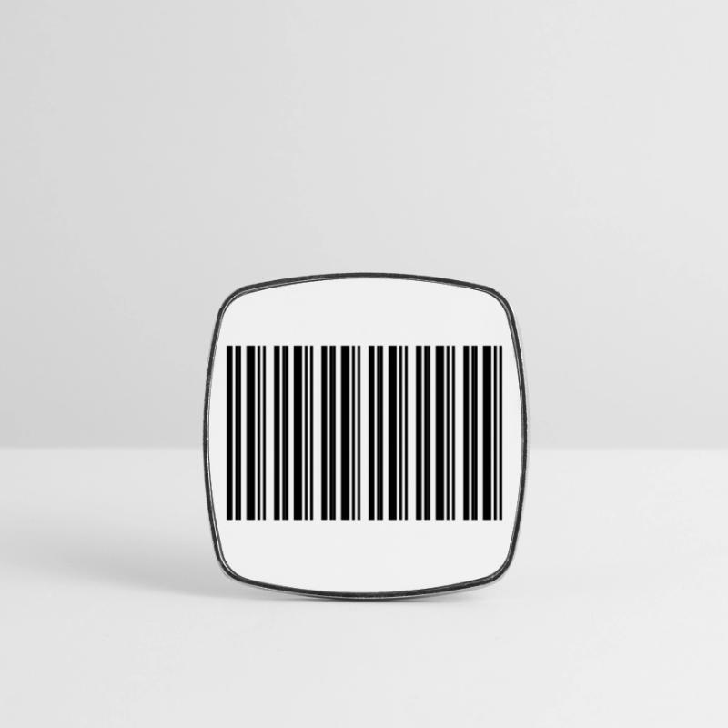 Barcode Strichcode Nerd IT Technik Design Viereckiger Kühlschrankmagnet