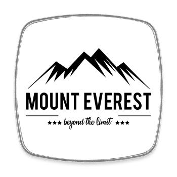 Mount Everest jenseits der Grenze - Viereckiger Kühlschrankmagnet - Weiß - Vorne